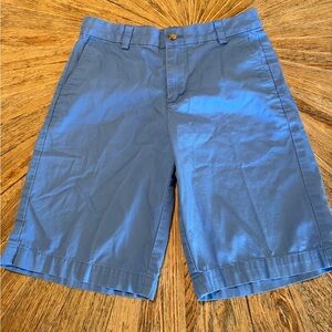 Vineyard Vines Boys size 12 baby blue 100% cotton flat front shorts classic